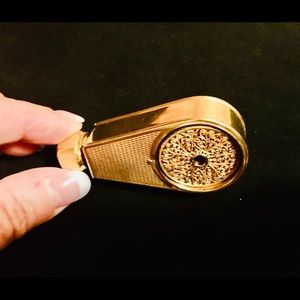 Vintage Marcel Franck Paris Le Weekend Purse Perfume Atomizer Brass Electroplate